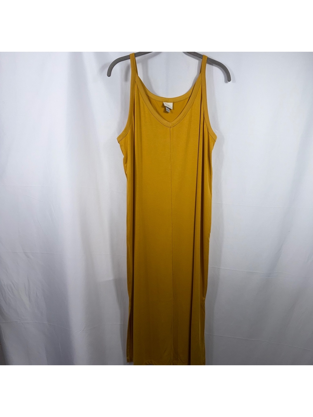 A New Day Medium Mustard Yellow Sleeveless Maxi Dress